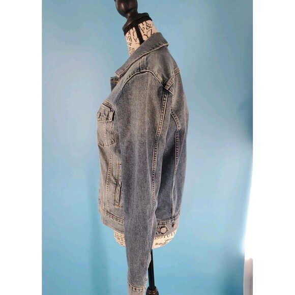Lucky Brand Denim Jacket Sm Light Wash Tomboy Trucker  Flap Pockets Classic - Picture 8 of 16